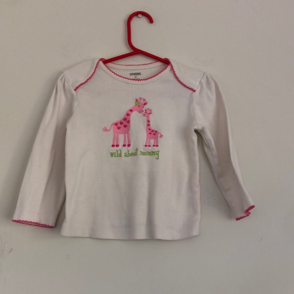 Gymboree embroidered giraffe top size 2T